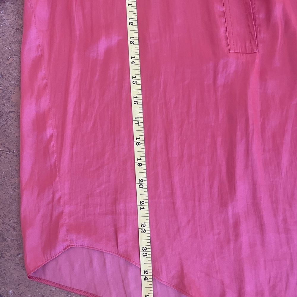 NIC+ZOE Satin Coral Blouse - Picture 9 of 9